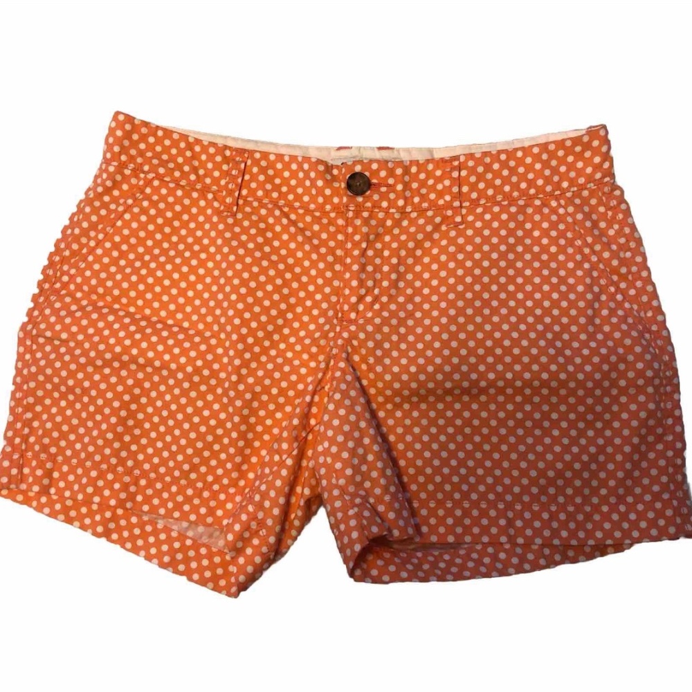Old Navy orange polka dot shorts Sz 2